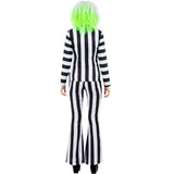 Disfraz de Beetlejuice a rayas para mujer Espalda