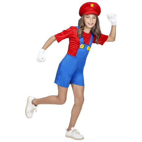 Disfraz de Mario Bros para niña perfil