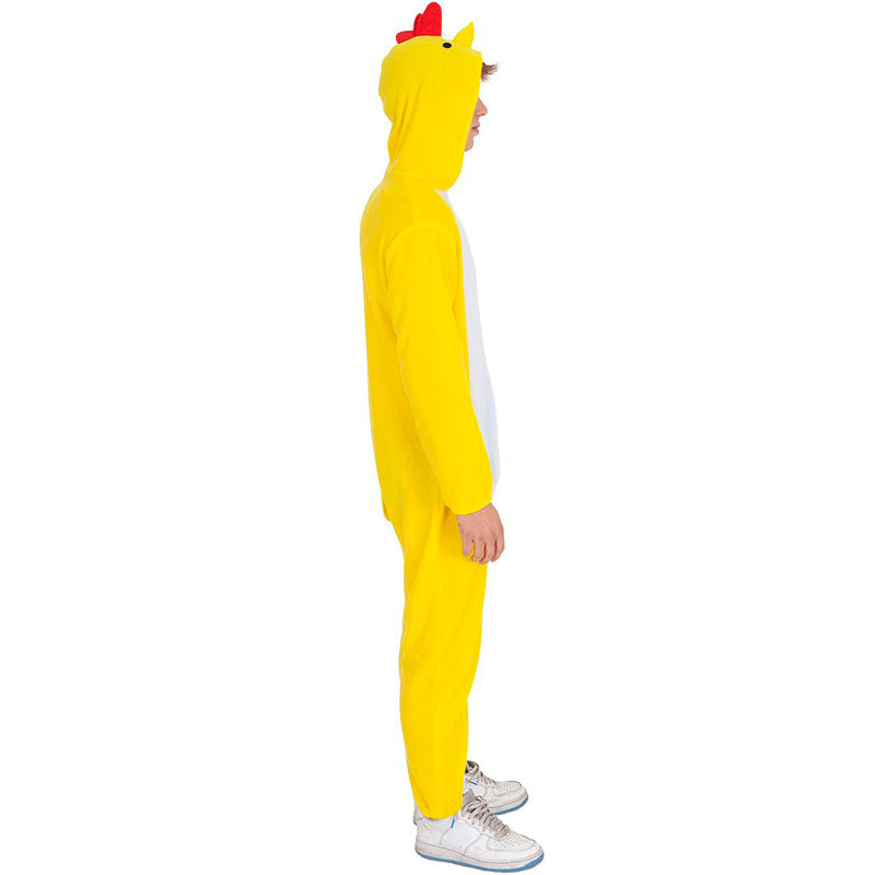 Disfraz de Pollo amarillo kigurumi adulto unisex Perfil