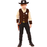 Vaquero Sheriff del Oeste para niño