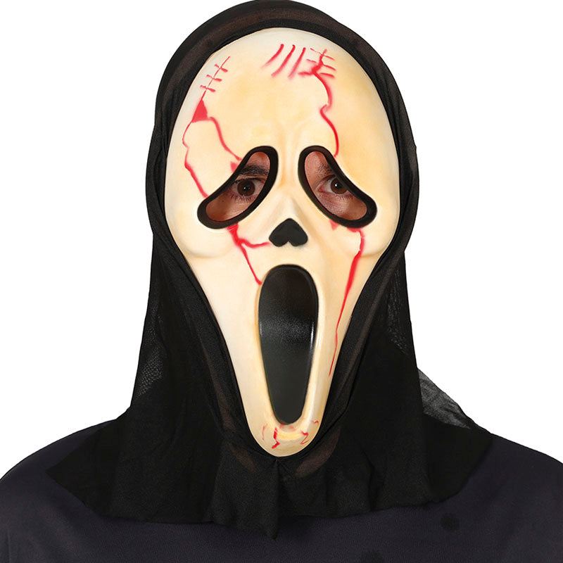 Scream-Maske mit Blut