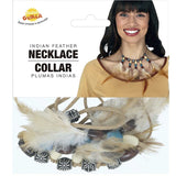 Collar de plumas para Indio packaging