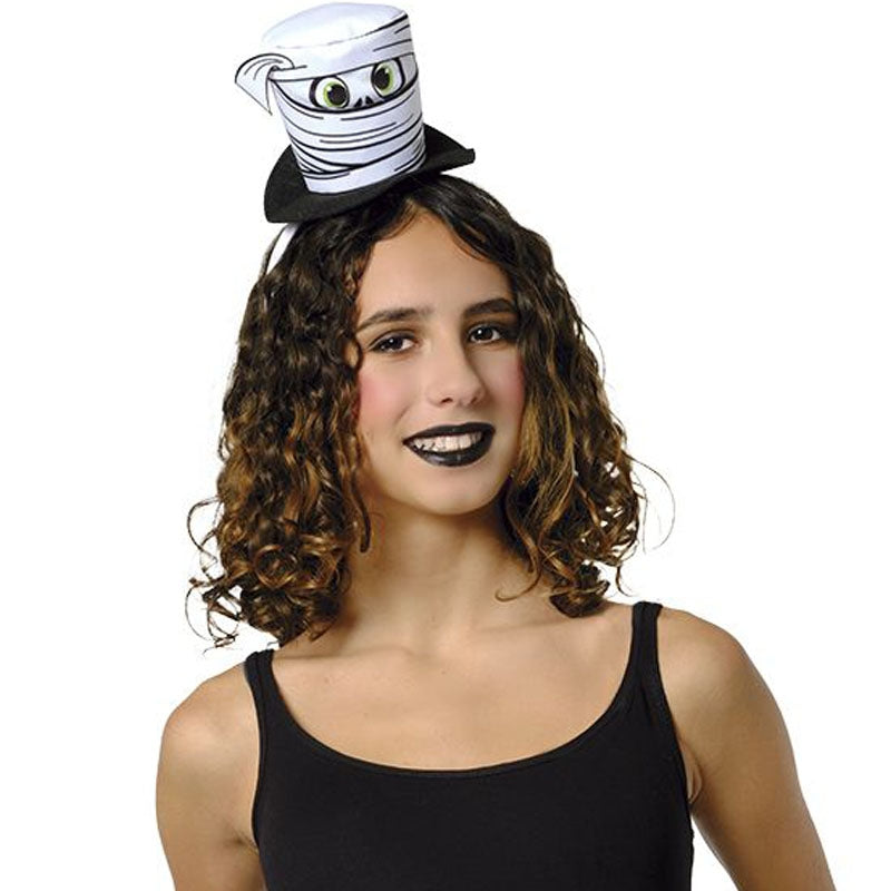 Diadema con sombrero momia