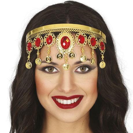 Diadema Princesa con monedas y rubies