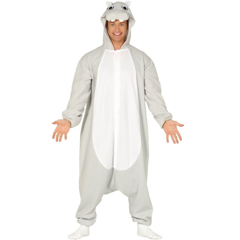 Disfraz de Hipopótamo kigurumi para adulto