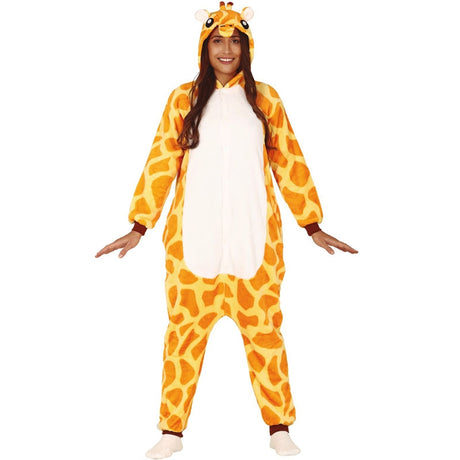 Disfraz de Jirafa Africana Kigurumi para adulto