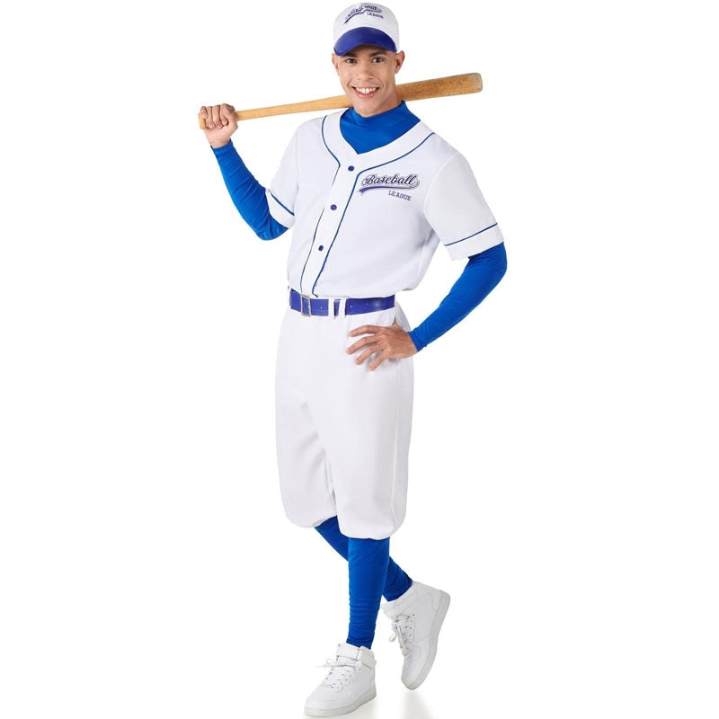 Disfraz de Jugador de Béisbol azul para hombre