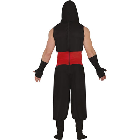 Disfraz de Luchador Ninja para hombre Espalda