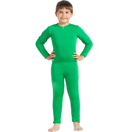 Disfraz de Maillot verde spandex para niño