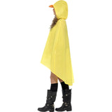 Disfraz de Patito Poncho Impermeable perfil