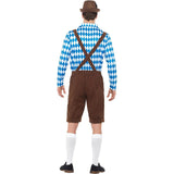 Disfraz de Tirolés Oktoberfest azul para hombre espalda