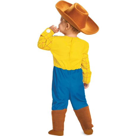 Disfraz de Woody Toy Story para bebé Espalda