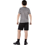 Disfraz de Pugsley Addams con manga corta para niño Espalda