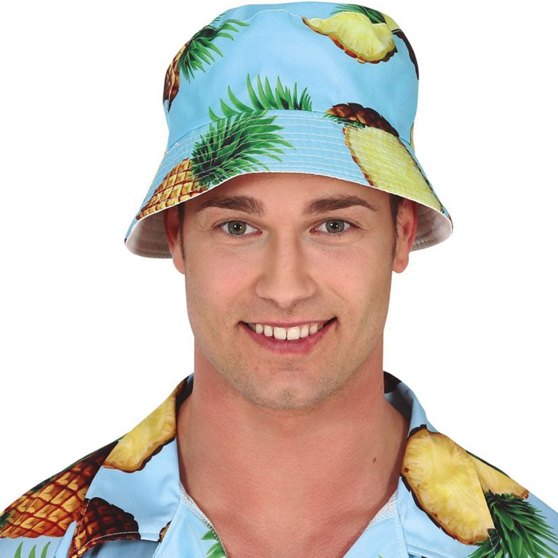 Gorro hawaiano con piñas