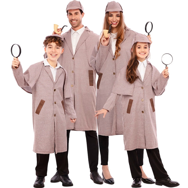 Disfraces Investigadores Sherlock Holmes para grupos y familias