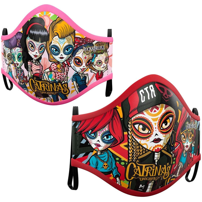 Mascarilla infantil de Catrinas Underworld