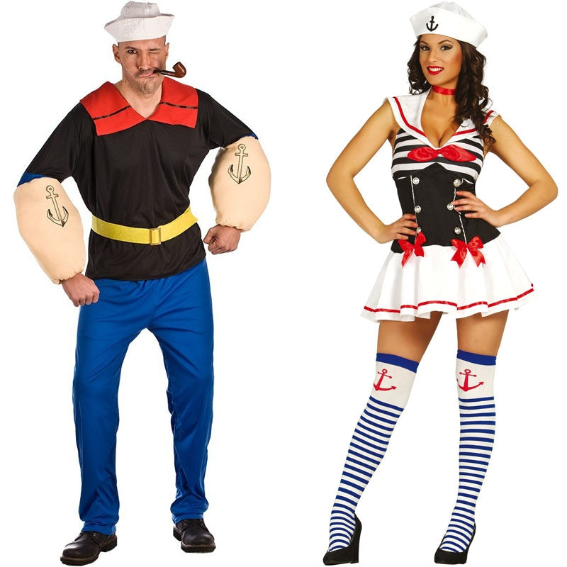 Pareja Marineros Popeye