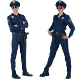 Pareja Policías Azules