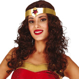 Peluca Wonder Woman con diadema